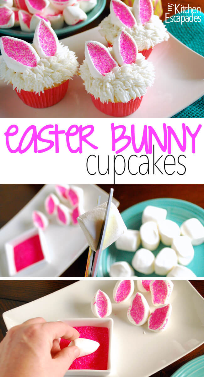 Easy Easter Cupcakes Decorating Ideas
 Easter Bunny Cupcakes TGIF This Grandma is Fun