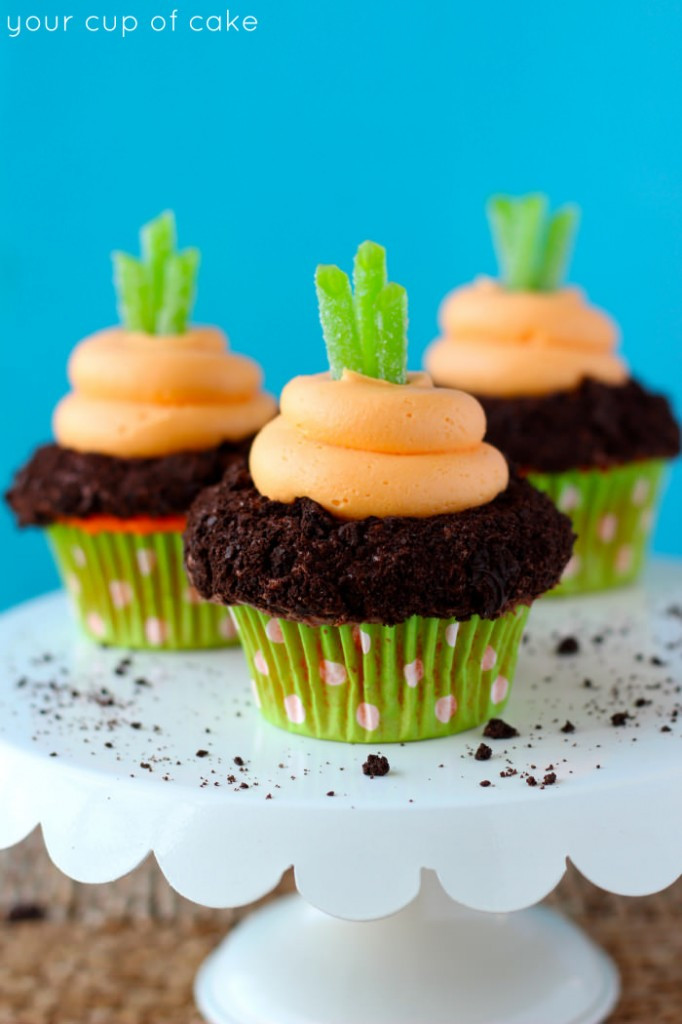 Easy Easter Cupcakes Decorating Ideas
 Garden Carrot Cupcakes Your Cup of Cake