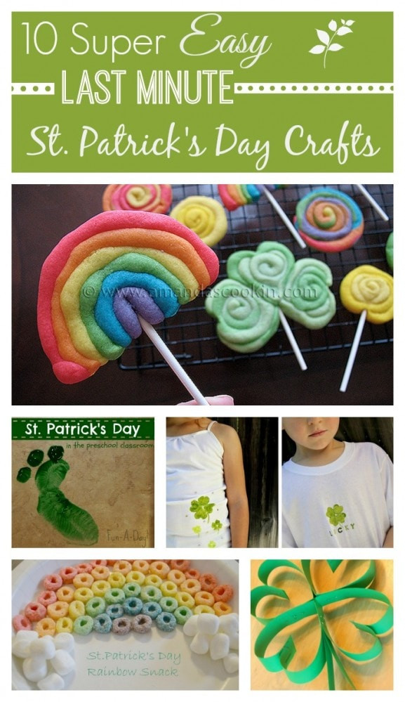 Easy St Patrick's Day Crafts
 10 Easy Last Minute St Patrick s Day Crafts for Kids