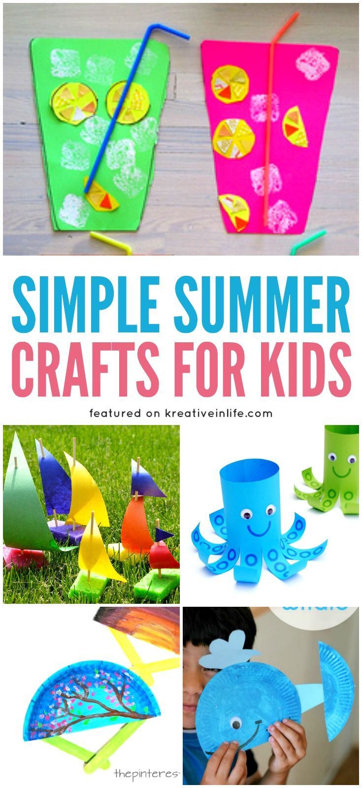 Best 21 Easy Summer Crafts for Preschoolers - Home, Family, Style and ...