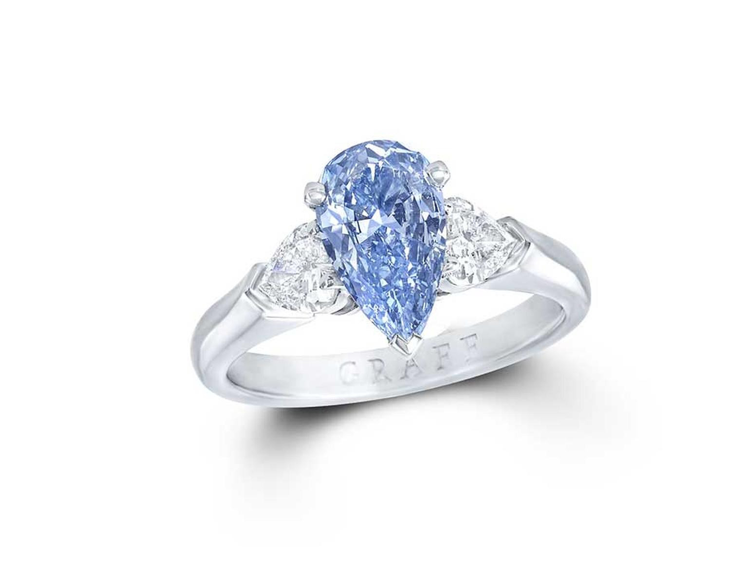 Engagement Rings Blue Diamond
 Blue diamond engagement rings the rarest of them all