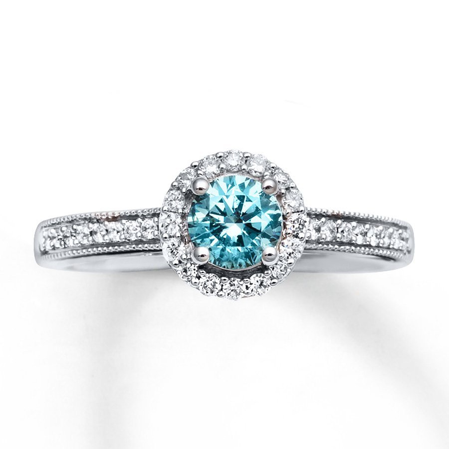 Engagement Rings Blue Diamond
 Natural Blue Diamond Engagement Rings Wedding and Bridal