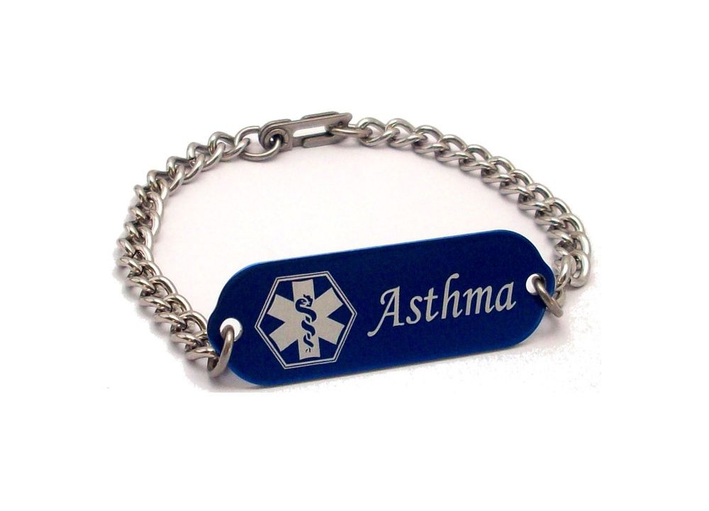 Engraved Medical Alert Bracelet
 Children Medical Alert Bracelet ID Custom Engraved Asthma