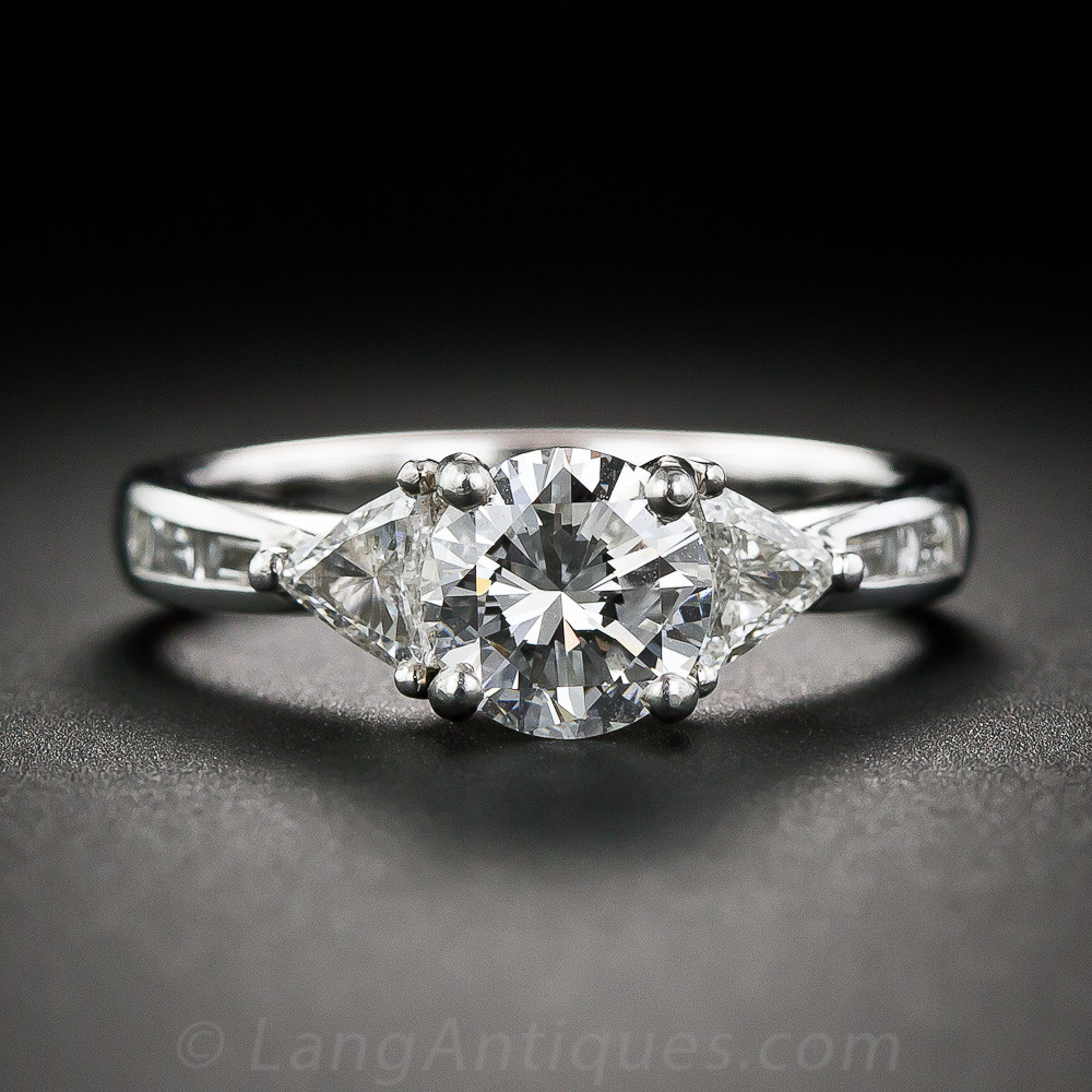 Estate Diamond Rings
 1 09 Carat Diamond Estate Engagement Ring in Platinum