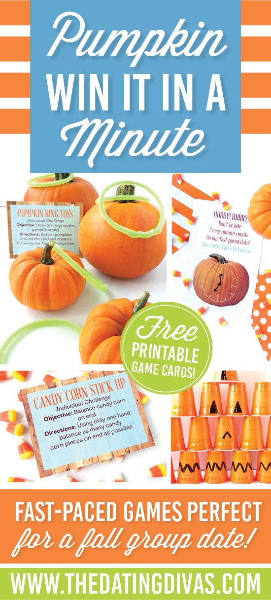 Fall Party Game
 Minute to Win It Pumpkin Games From