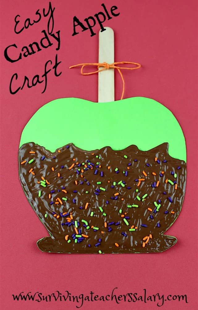 Fall Preschool Crafts
 Easy Candy Apple Fall Craft for Kids Fall Festival Craft