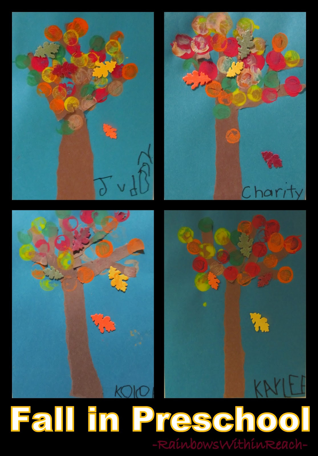 Fall Preschool Crafts
 Fall Leaf Art Project in Preschool DrSeussProjects