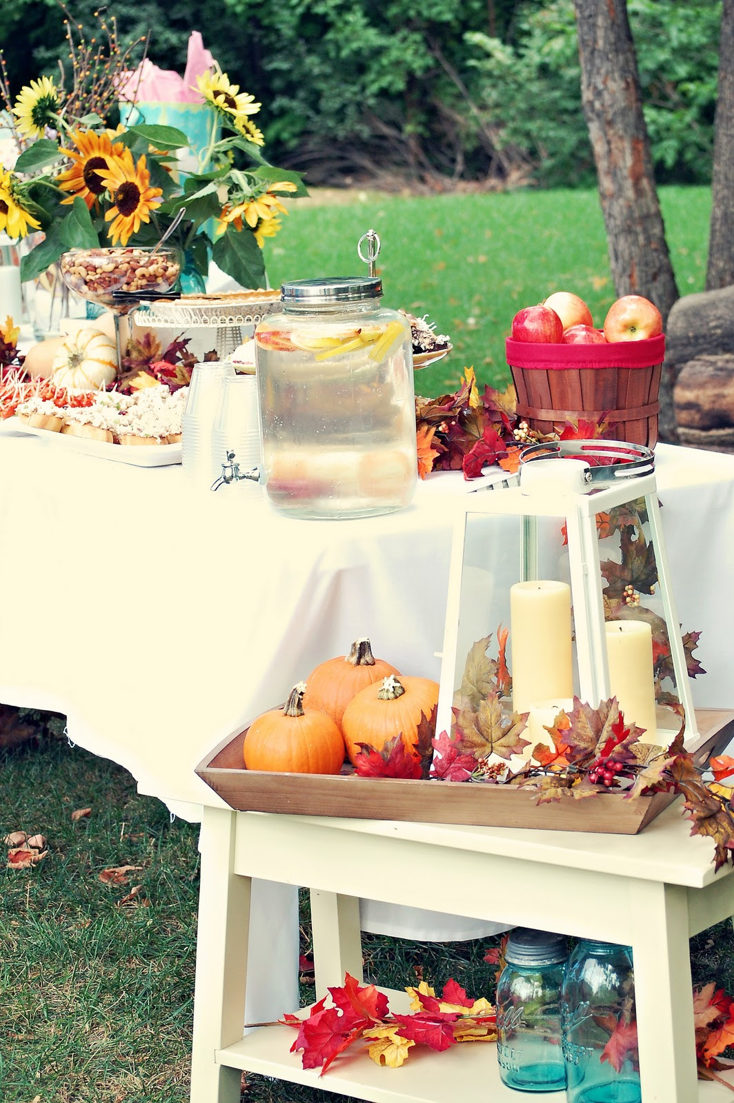 Fall Theme Ideas
 A Feathered Nest Fall Baby Shower