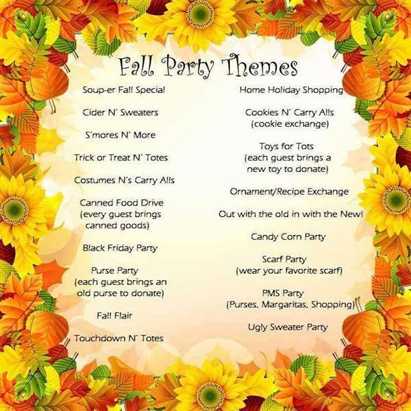 Fall Theme Ideas
 Fall Party Themes in 2019
