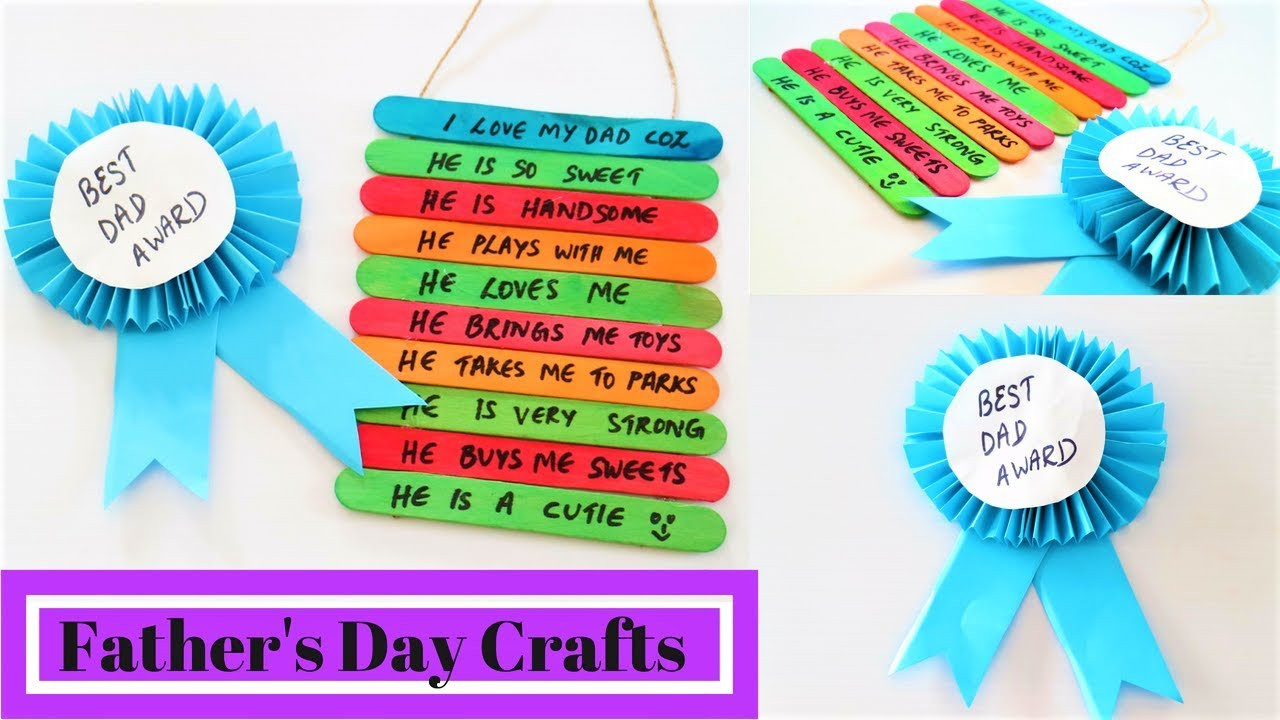 Fathers Day Craft Ideas
 2 Awesome Father s day craft ideas for kids DIY Father s
