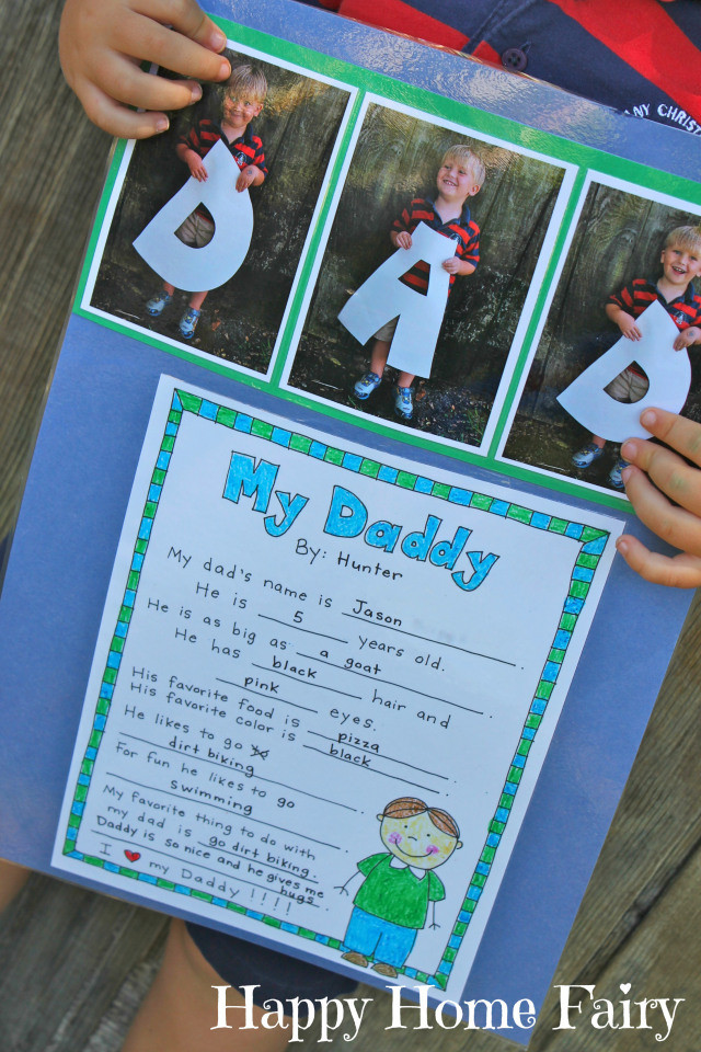 Fathers Day Crafts For Preschool
 A Father s Day Project FREE Printable Happy Home Fairy