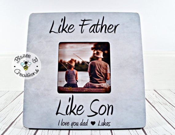 Fathers Day Gifts From Sons
 ON SALE Picture Frame Gift for Dad Fathers Day Gift Gift