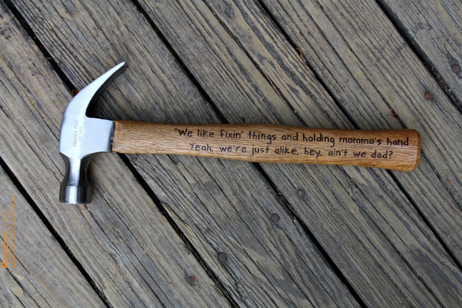 Fathers Day Hammer Quotes
 Hand Engraved Hammer Father of the Bride Gift
