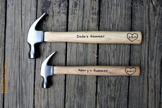 Fathers Day Hammer Quotes
 Father and Son Personalized Hammer Set Engraved Hammer