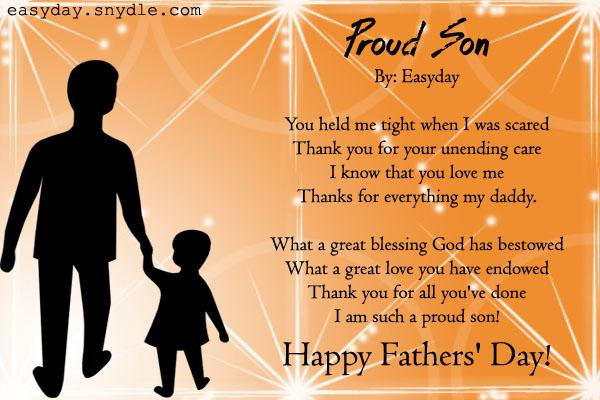 Fathers Day Quotes From Son
 Fathers Day Poems Easyday