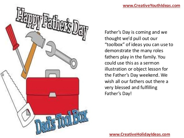 Fathers Day Sermon Ideas
 Parent Ministry Sermons Father’s Toolbox