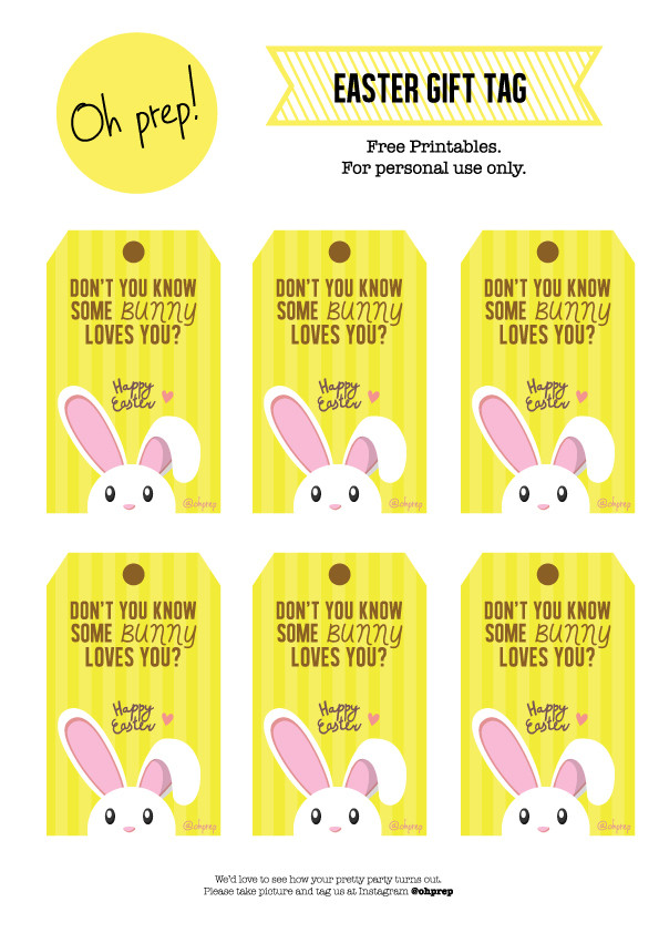 Free Printable Easter Gift Tags
 Free Printables Easter Gift Tag – Anything about prepping