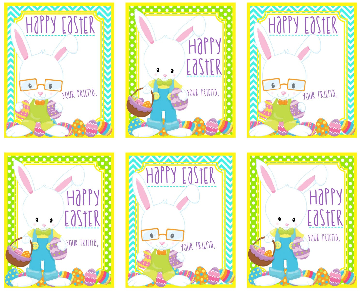 Free Printable Easter Gift Tags
 Printable Bunny Tags Happy Easter Gift Tags Instant