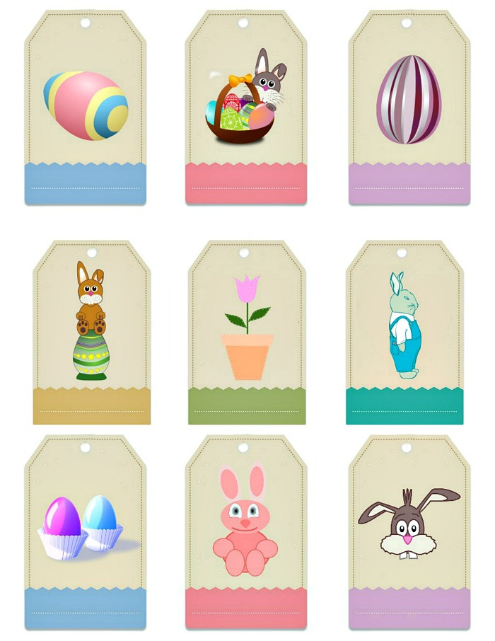 Free Printable Easter Gift Tags
 Easter Gift Tag Labels Free Printable