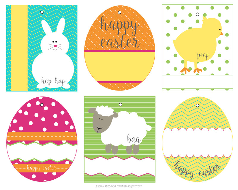 Free Printable Easter Gift Tags
 Free Easter Basket Gift Tags Capturing Joy with Kristen Duke