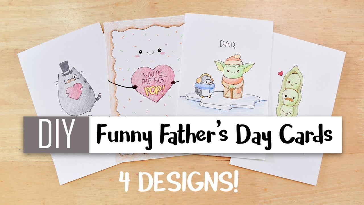 Fun Fathers Day Ideas
 DIY Funny Father’s Day Cards Easy – 4 Cute Puns Card