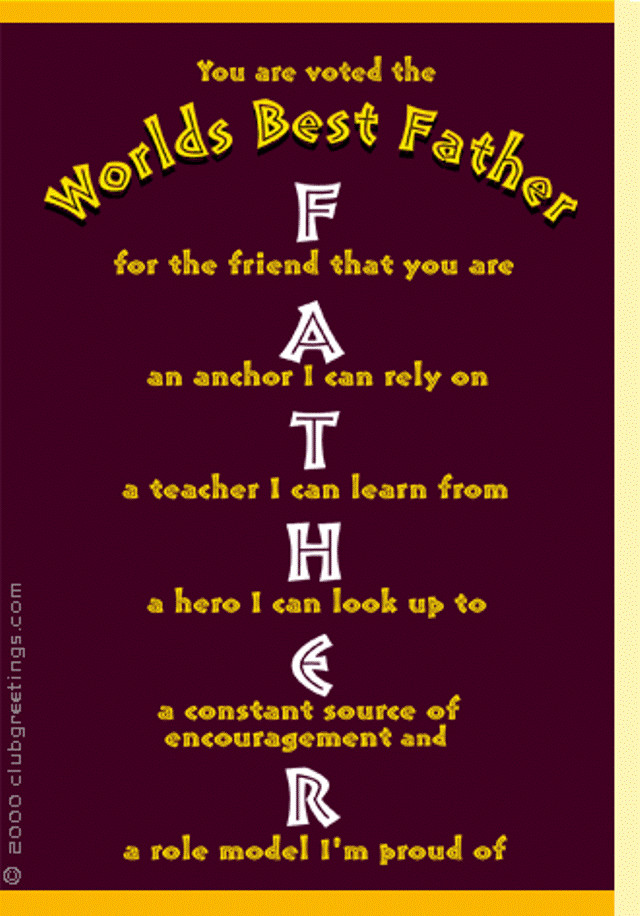 Funny Fathers Day Quotes From Daughter
 Top 10 Best Father’s Day Poems for Dads 2014