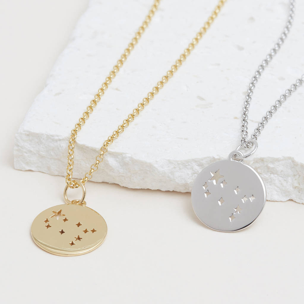 Gemini Constellation Necklace
 gemini constellation necklace silver gold or rose by muru