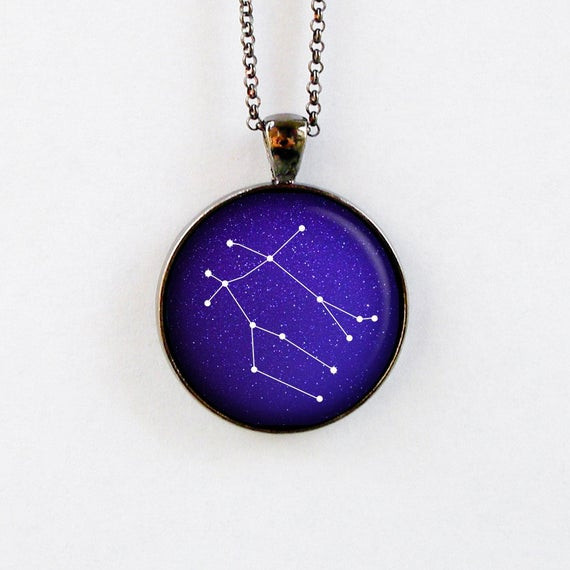 Gemini Constellation Necklace
 Gemini Constellation Necklace Zodiac Necklace by StarlightBags