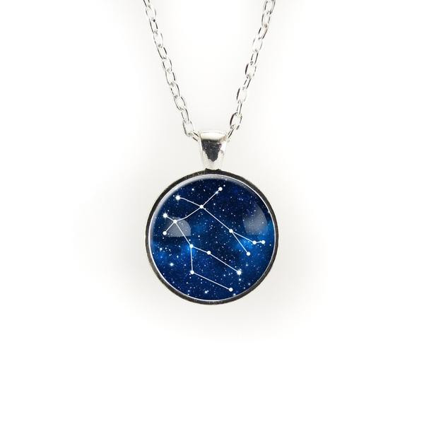 Gemini Constellation Necklace
 Gemini Constellation Necklace Astrology Zodiac Pendant