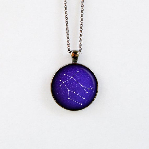Gemini Constellation Necklace
 Gemini Constellation Necklace Zodiac Necklace