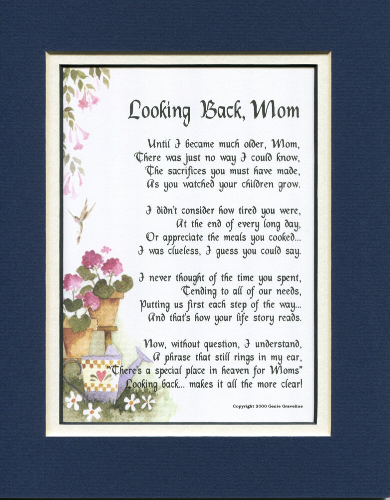 Gifts For Mom On Mother's Day
 5 Mother s Day t present keepsake poem for mom mother