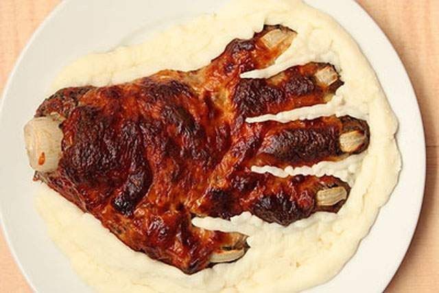 Grossest Halloween Food
 Meat Lovers’ Carcass & Thorax Cake 10 Disgusting