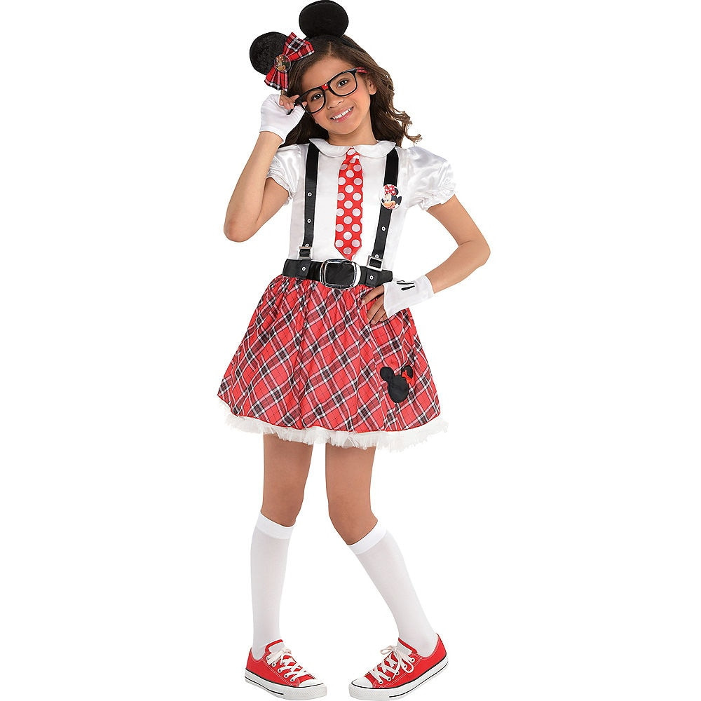 Halloween Costume Party City
 Girls Minnie Mouse Nerd Costume