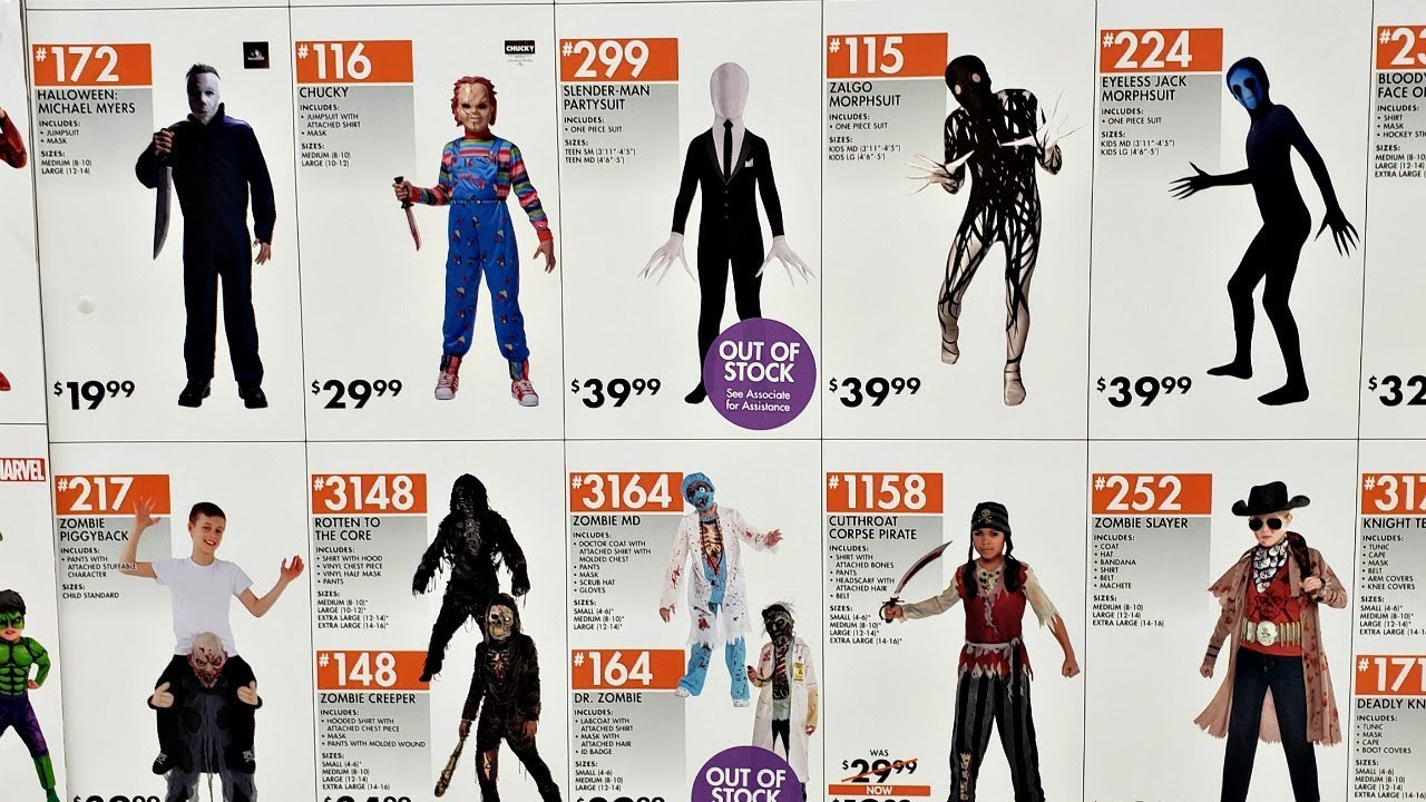 Halloween Costume Party City
 HALLOWEEN PARTY CITY COSTUME WALL WALK THROUGH 2018
