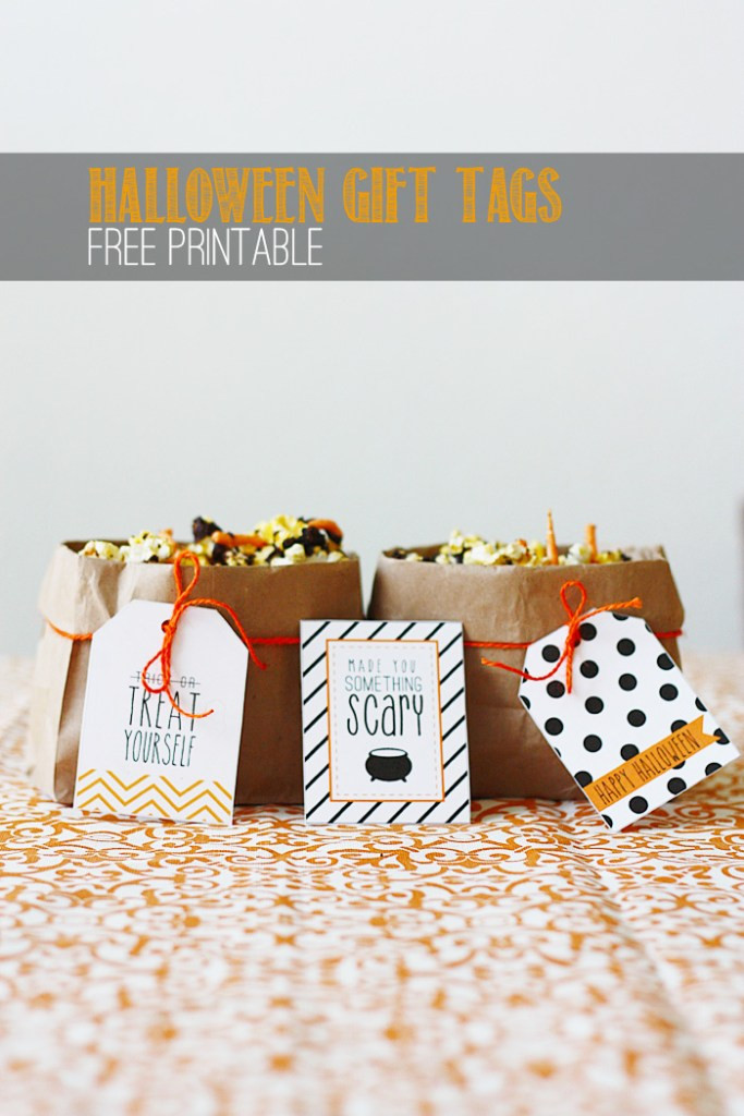 Halloween Gift Tag
 Out Treats Free Printable Eighteen25