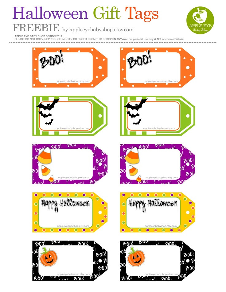 Halloween Gift Tag
 1000 images about Printable Halloween Gift Tags on Pinterest