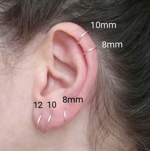 Helix Hoop Earrings
 Helix earring Helix hoop Hoop earrings Tragus earring