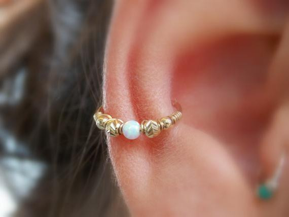 Helix Hoop Earrings
 Conch Earring Helix Hoop Earring Conch Earring Opal