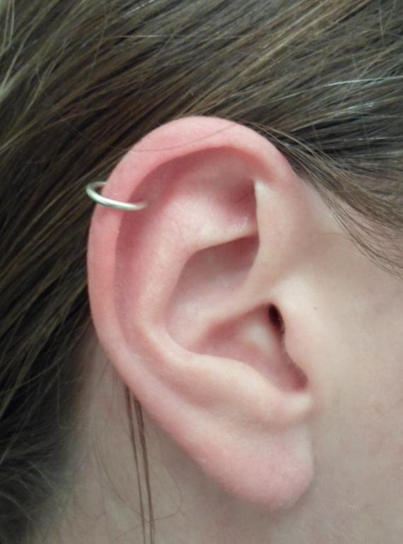 Helix Hoop Earrings
 Sterling Silver Hoop Earring 16 GAUGE Cartilage Tragus Helix