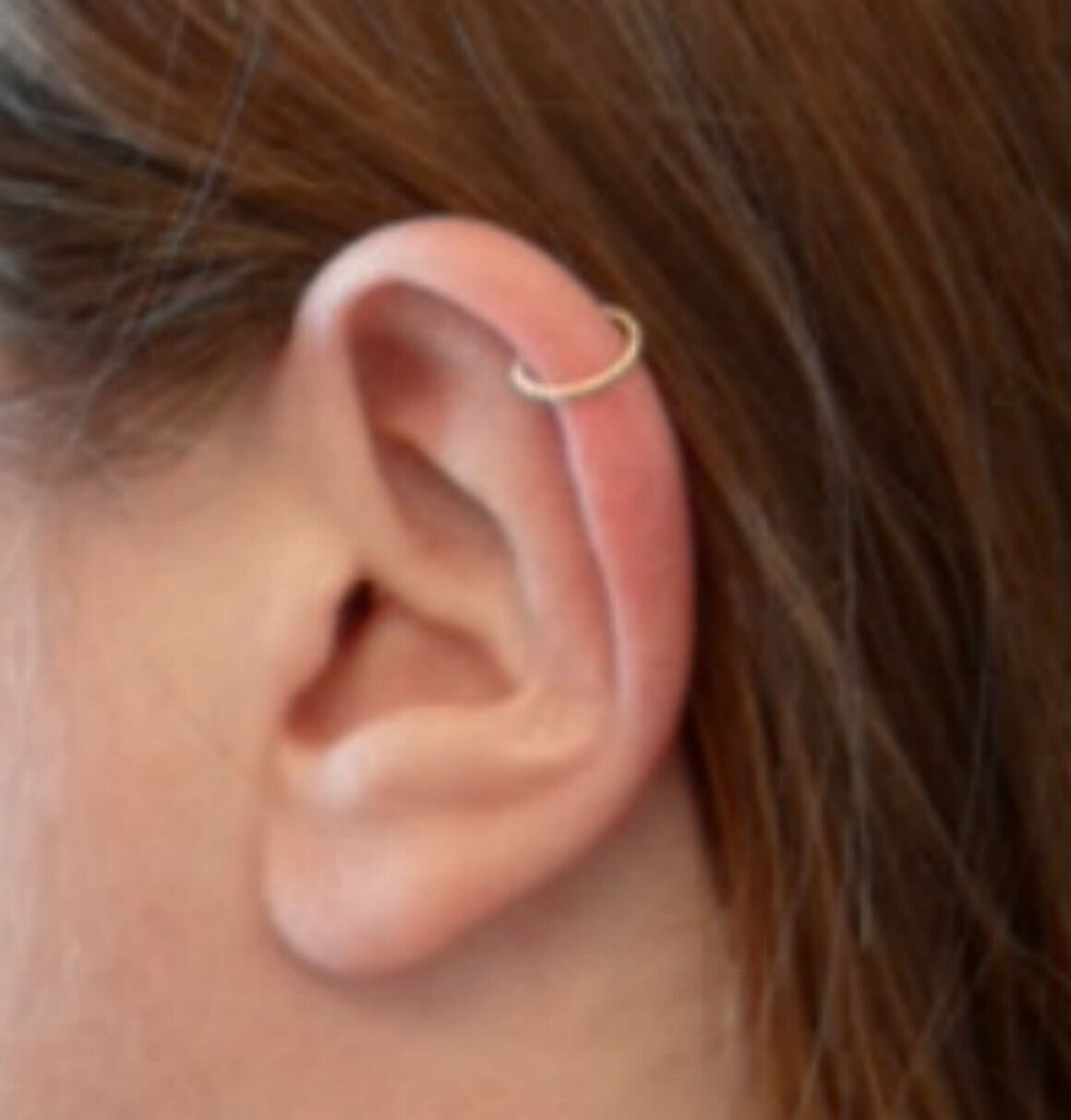 Helix Hoop Earrings
 A Pair of Sterling Silver Sleeper Hoop Earrings Helix
