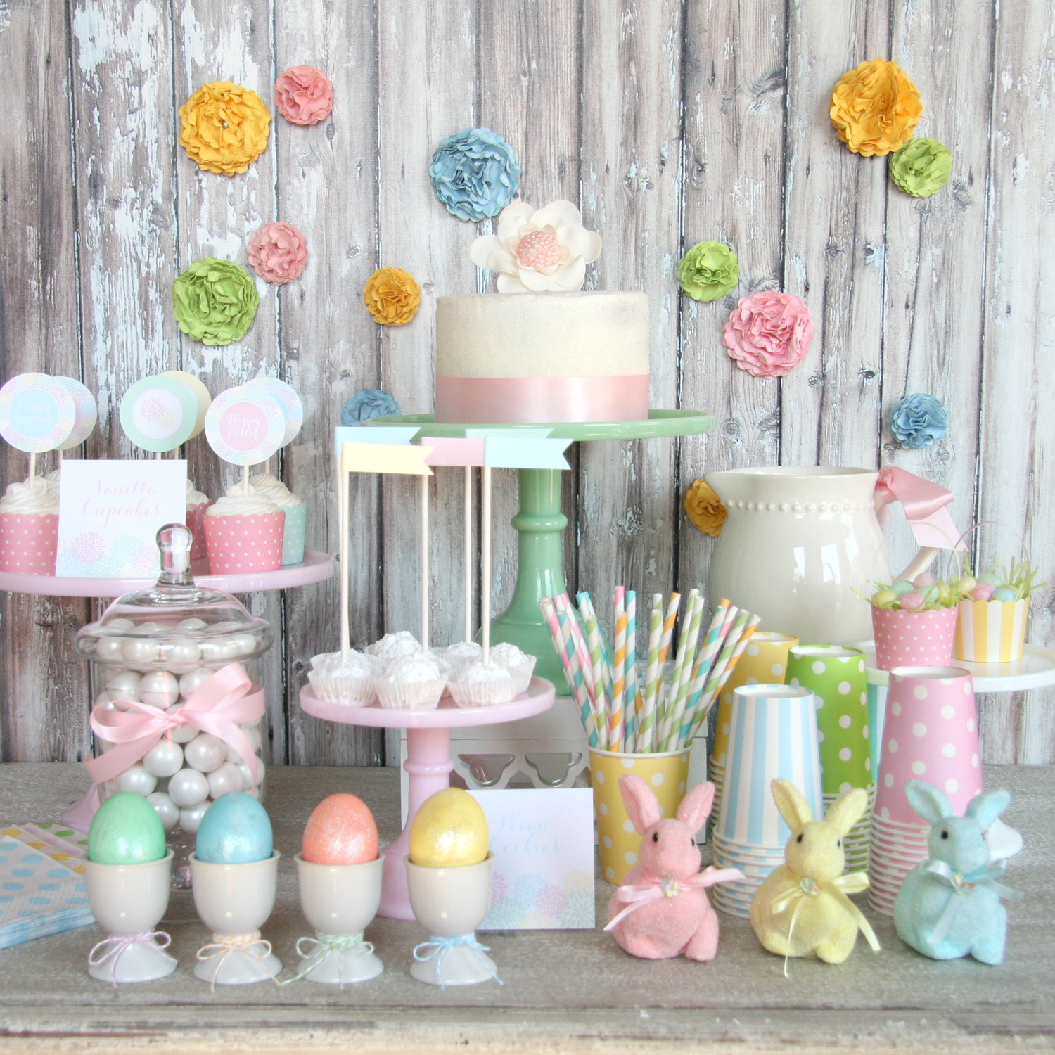 Ideas For Easter
 28 CUTE PASTEL EASTER DECORATIONS Godfather Style