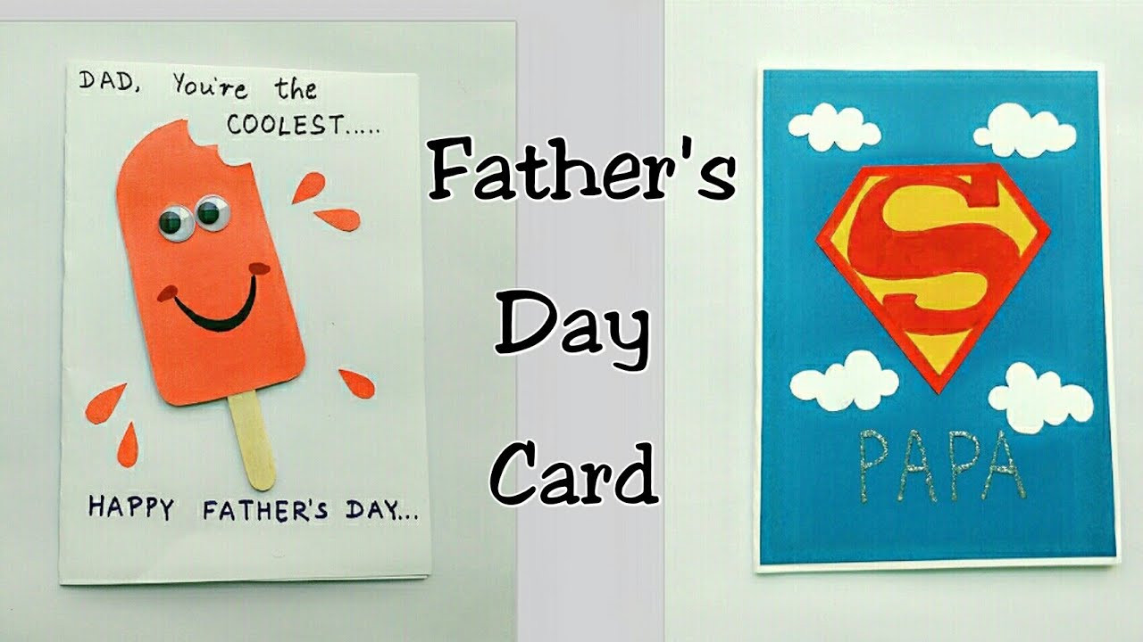 Ideas For Fathers Day Cards
 2 Father s Day Card Ideas for Kids Father s Day Card