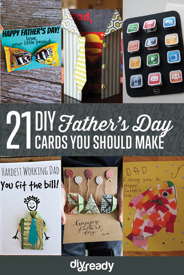 Ideas For Fathers Day Cards
 21 DIY Ideas for Father s Day Cards DIY Ready