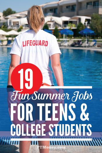 Ideas For Summer Jobs
 Colleges Student and Summer jobs on Pinterest