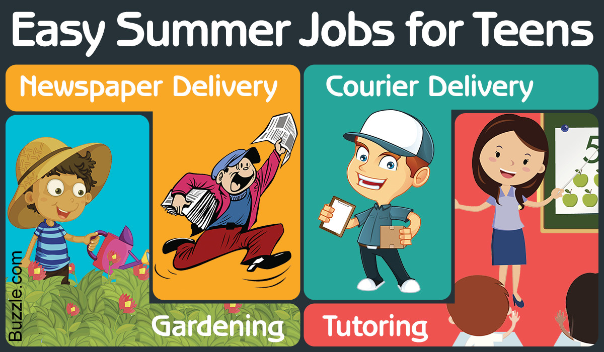 Ideas For Summer Jobs
 Summer Jobs for 14 and 15 Year Olds First Rung to