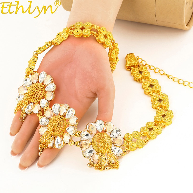 Indian Body Jewelry
 Ethlyn Indian Fashion Body Jewelry Women Gold Color Waist