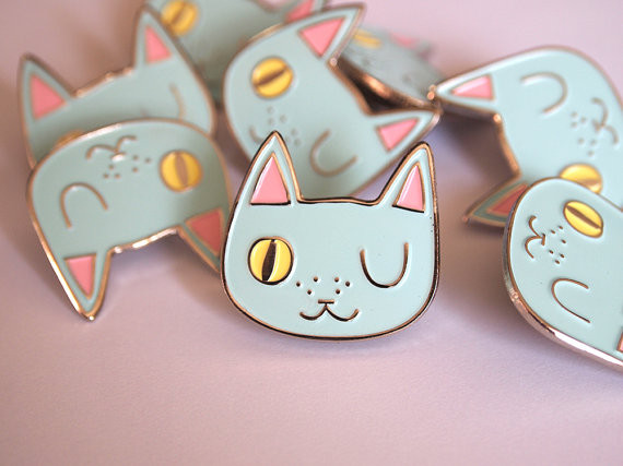 Kawaii Pins
 I Like Cats Super Cute Kawaii