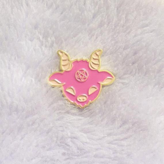 Kawaii Pins
 Kawaii Satan Enamel Pin Cute Pink Lucifer Lapel Pin