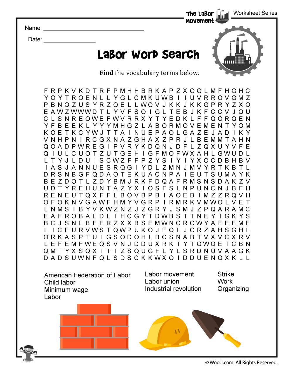 Labor Day Activities
 Labor Day Word Search