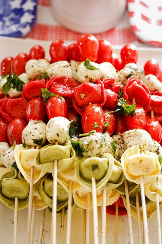 Labor Day Picnic Food
 TORTELLINI KABOBS RECIPE Perfect party food Saucesome